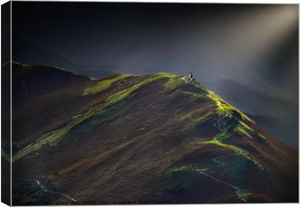 FANTASIA ON A THEME OF CATBELLS - A LAKE DISTRICT FELL Canvas Print by Tony Sharp LRPS CPAGB