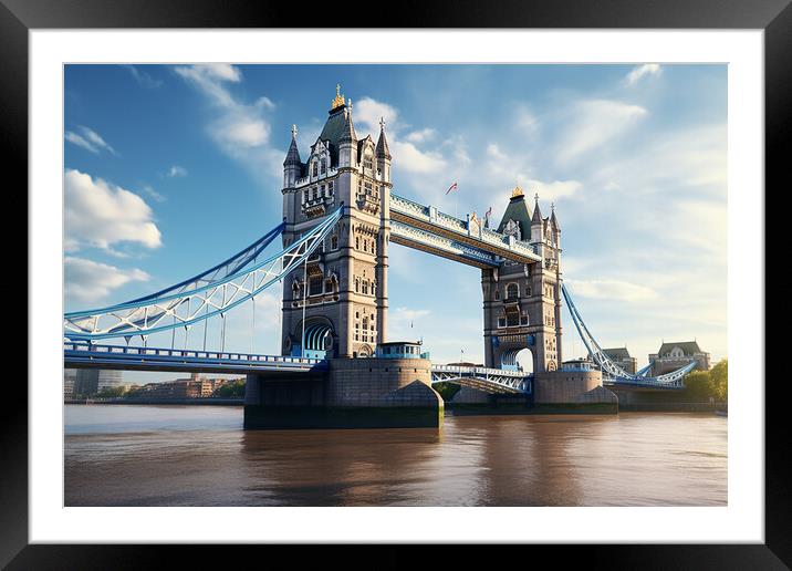 Tower Bridge London Framed Mounted Print by Picture Wizard