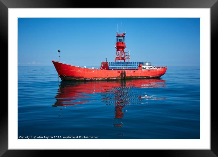 East Goodwin Lightship Framed Mounted Print by Alan Payton