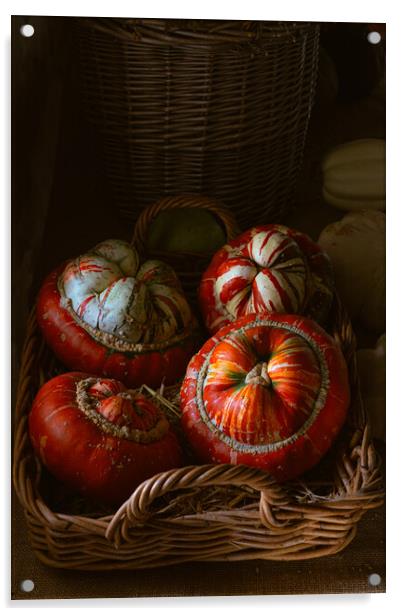 Pumpkin display Acrylic by Richard Downs