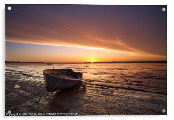 Sunrise at Swale Estuary II Acrylic by Alan Payton
