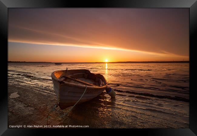 Sunrise at Swale Estuary III Framed Print by Alan Payton