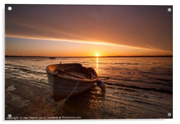 Sunrise at Swale Estuary III Acrylic by Alan Payton