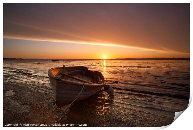 Sunrise at Swale Estuary III Print by Alan Payton