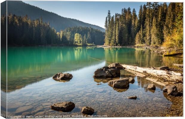 Afternoon Sunlight at Cheakamus Lake Canvas Print by Pierre Leclerc Photography