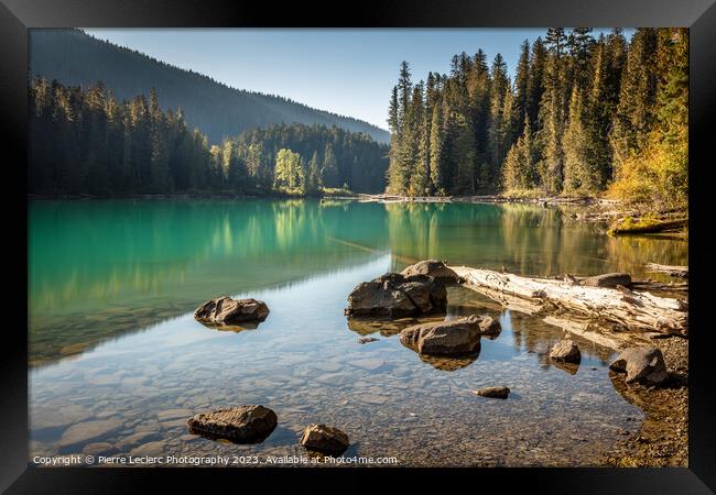 Afternoon Sunlight at Cheakamus Lake Framed Print by Pierre Leclerc Photography
