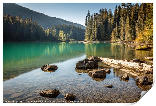 Afternoon Sunlight at Cheakamus Lake Print by Pierre Leclerc Photography