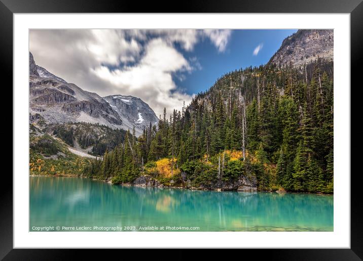 The Spectacular Joffre Lakes in Autumn Framed Mounted Print by Pierre Leclerc Photography