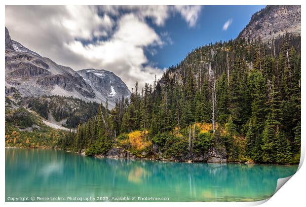 The Spectacular Joffre Lakes in Autumn Print by Pierre Leclerc Photography