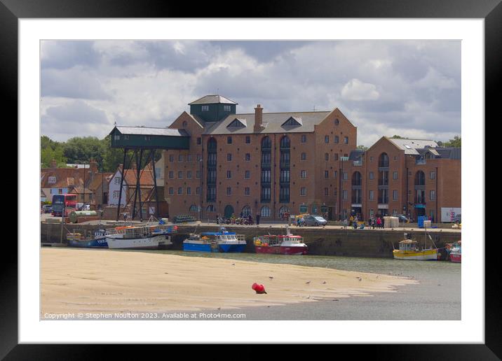 Wells Next The Sea Harbour Framed Mounted Print by Stephen Noulton