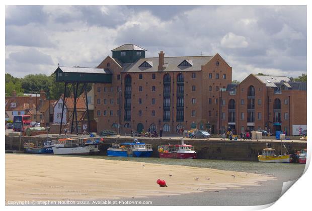 Wells Next The Sea Harbour Print by Stephen Noulton