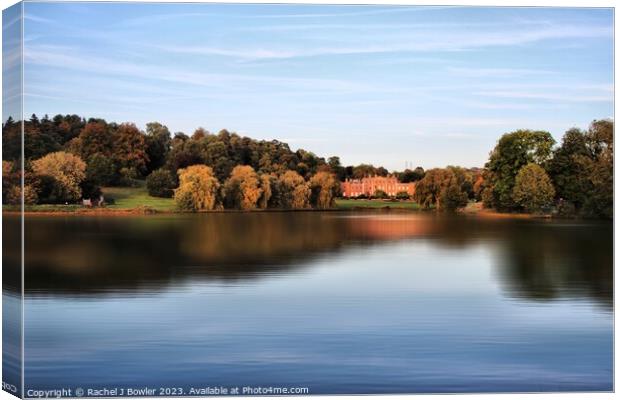 Himley Hall and Lake Canvas Print by RJ Bowler