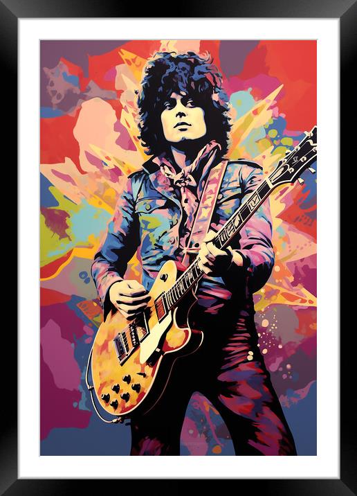 Marc Bolan Framed Mounted Print by Steve Smith