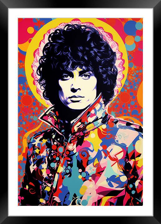 Marc Bolan Framed Mounted Print by Steve Smith