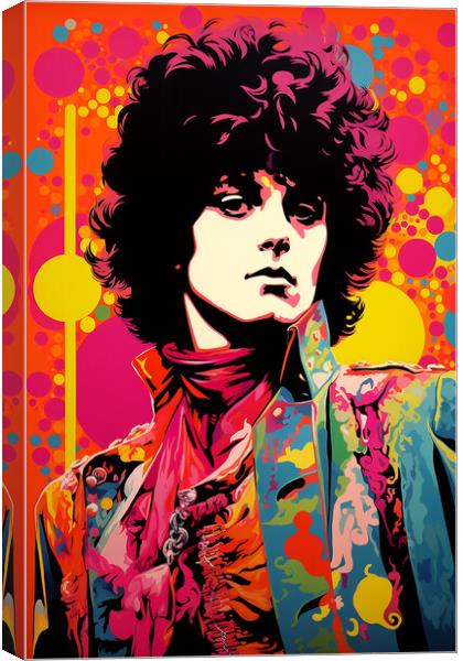 Marc Bolan Canvas Print by Steve Smith