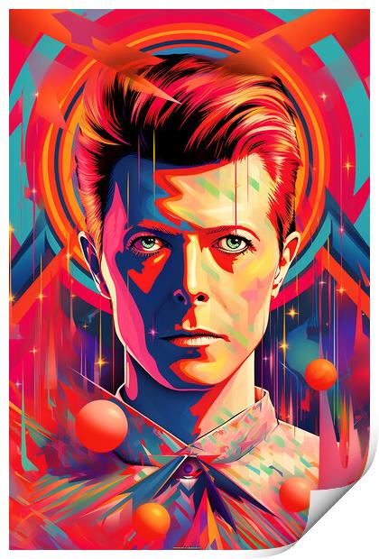 David Bowie Print by Steve Smith