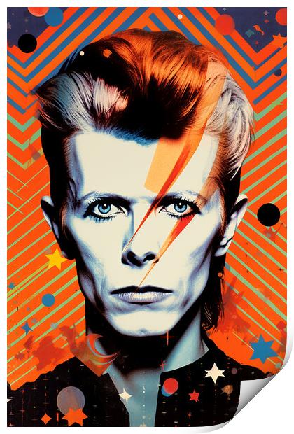 David Bowie Print by Steve Smith