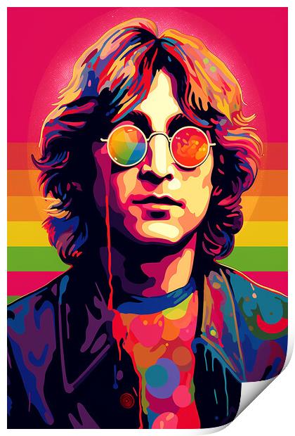 John Lennon Print by Steve Smith