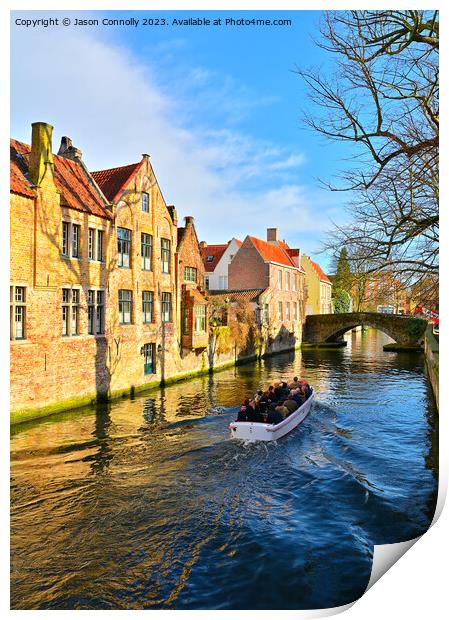 The Groenerei, Bruges. Print by Jason Connolly