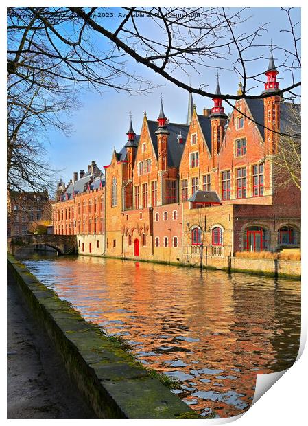 Beautiful Brugge. Print by Jason Connolly