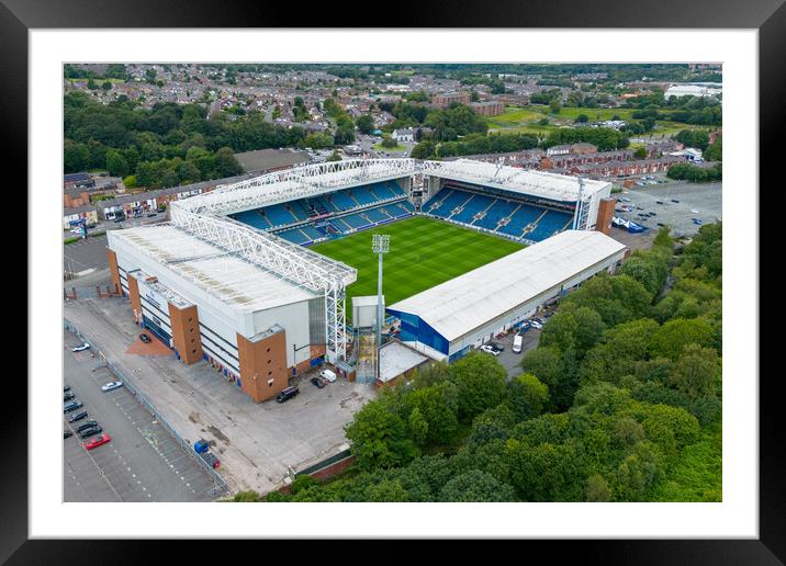 Ewood Park Aerial View Framed Mounted Print by Apollo Aerial Photography