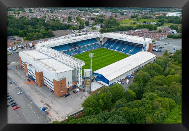 Ewood Park Aerial View Framed Print by Apollo Aerial Photography