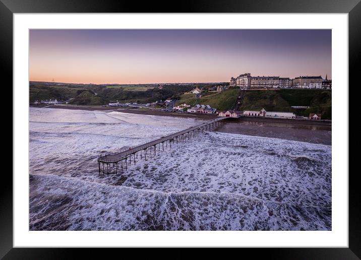 Saltburn Pier Framed Mounted Print by Apollo Aerial Photography