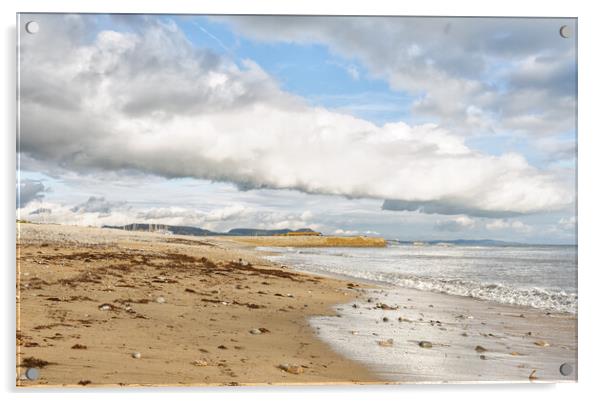 Lyme Beach Acrylic by Mark Godden