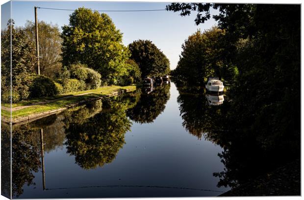 Leeds to Liverpool Canal Canvas Print by David French