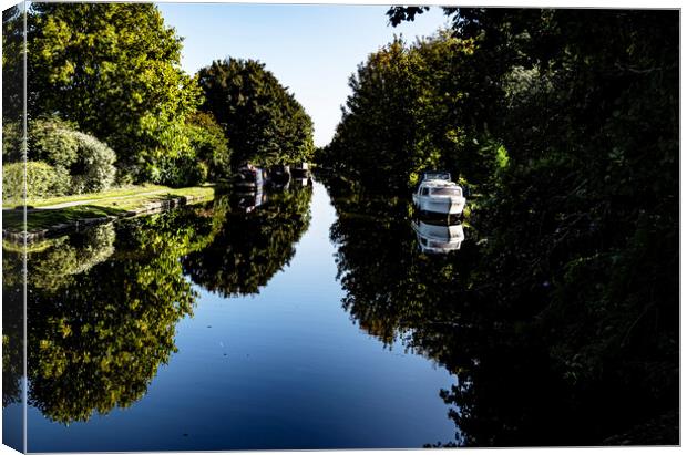 Rufford top lock  Canvas Print by David French