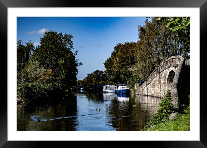 Leeds to Liverpool Canal Framed Mounted Print by David French
