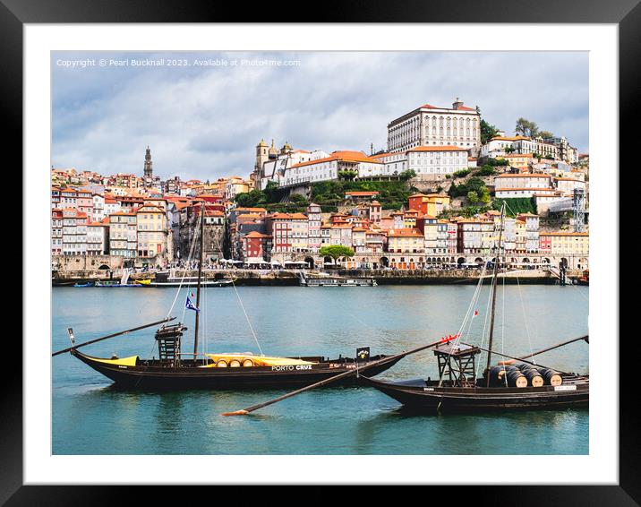 Douro River at Porto Portugal Framed Mounted Print by Pearl Bucknall