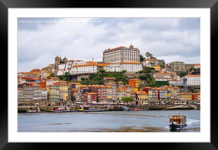 Douro River Porto Portugal Framed Mounted Print by Pearl Bucknall