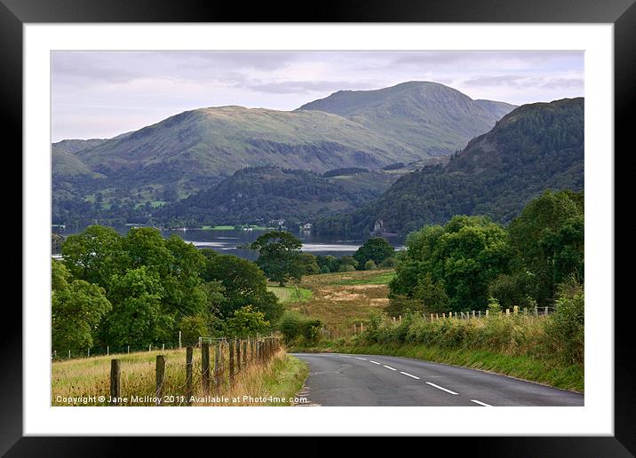 Thirlmere, Lake District, Cumbria, England Framed Mounted Print by Jane McIlroy
