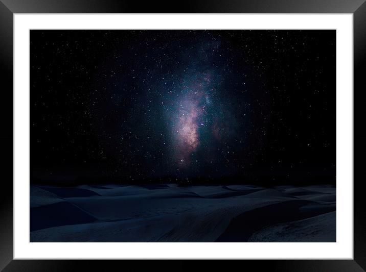 Desert Night Framed Mounted Print by Stephen Taylor