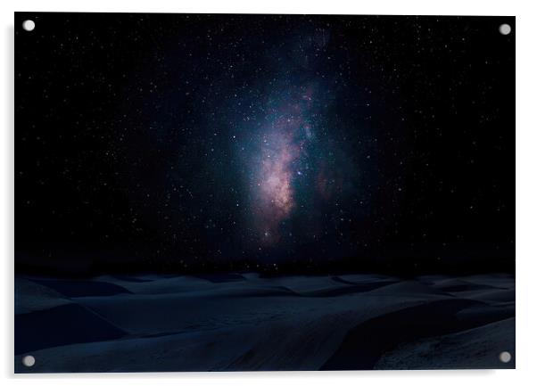 Desert Night Acrylic by Stephen Taylor