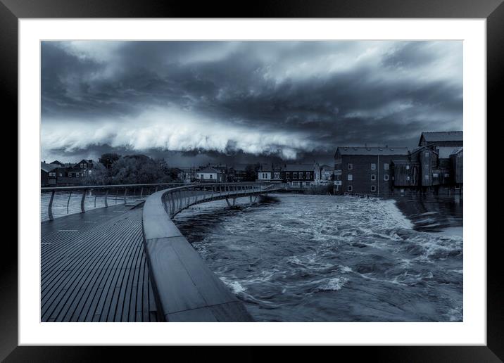 Castleford Floods ~ Storm Babet 2023 Framed Mounted Print by Tim Hill