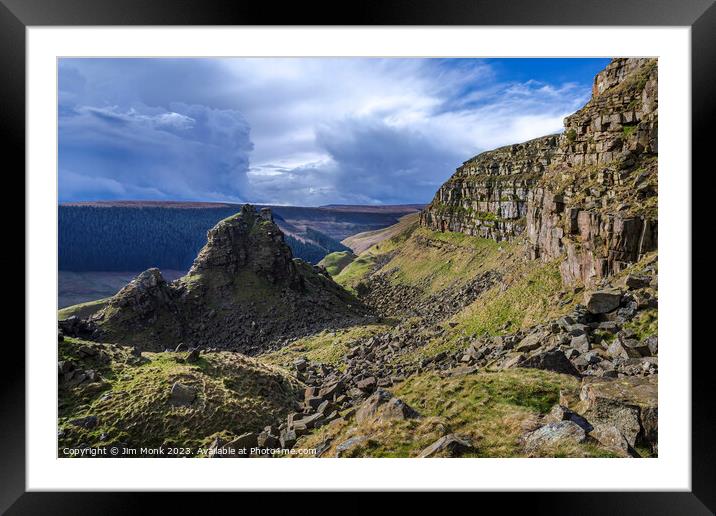 Alport Castles - Rugged Beauty in the Peak District Framed Mounted Print by Jim Monk