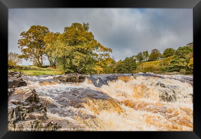 Low Force Cascade, Teesdale Framed Print by Richard Laidler