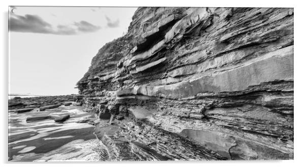 Lyme Cliff Acrylic by Mark Godden