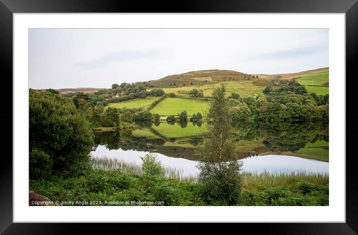 reflection on water  Framed Mounted Print by Jonny Angle