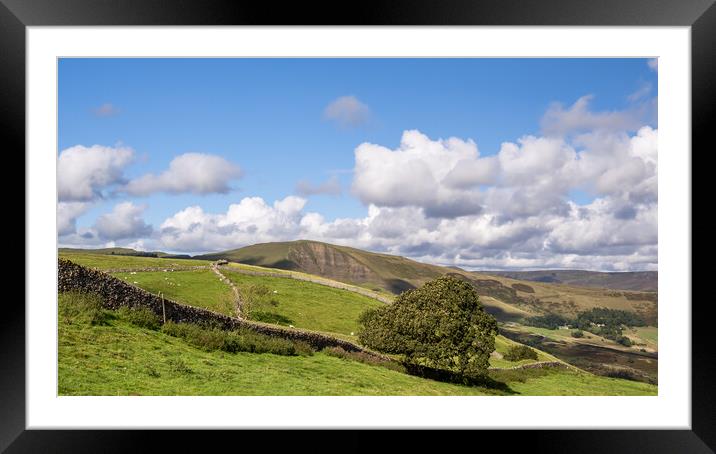 View of Mam Tor from Cave Dale. Framed Mounted Print by Colin Allen