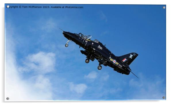 BA Hawk T.Mk1 XX332 'CD' RAF Lossiemouth Acrylic by Tom McPherson