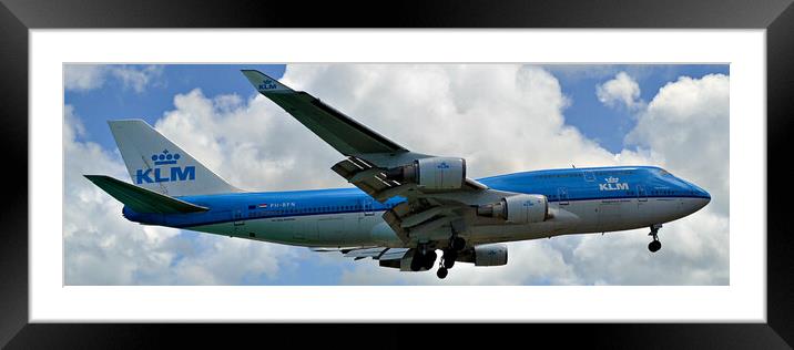 Boeing 747 of KLM Framed Mounted Print by Allan Durward Photography