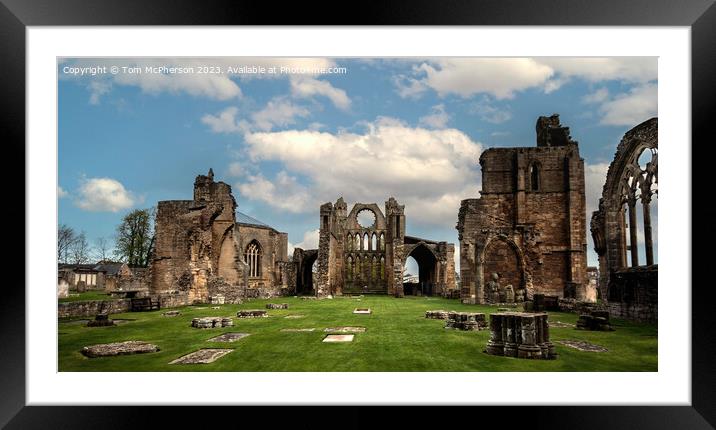  Elgin Cathedral Framed Mounted Print by Tom McPherson
