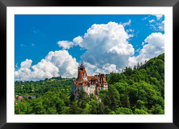 Bran Castle near Brasov, known as Dracula's Castle in Transylvania, Romania Framed Mounted Print by Chun Ju Wu