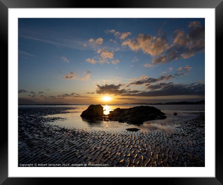 Ayrshire Sunset Framed Mounted Print by Robert Strachan