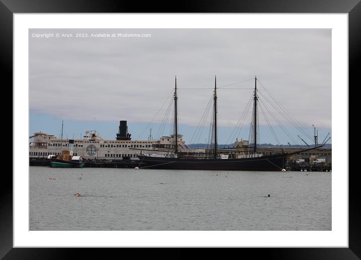 Maritime Museum of San Francisco California Framed Mounted Print by Arun 