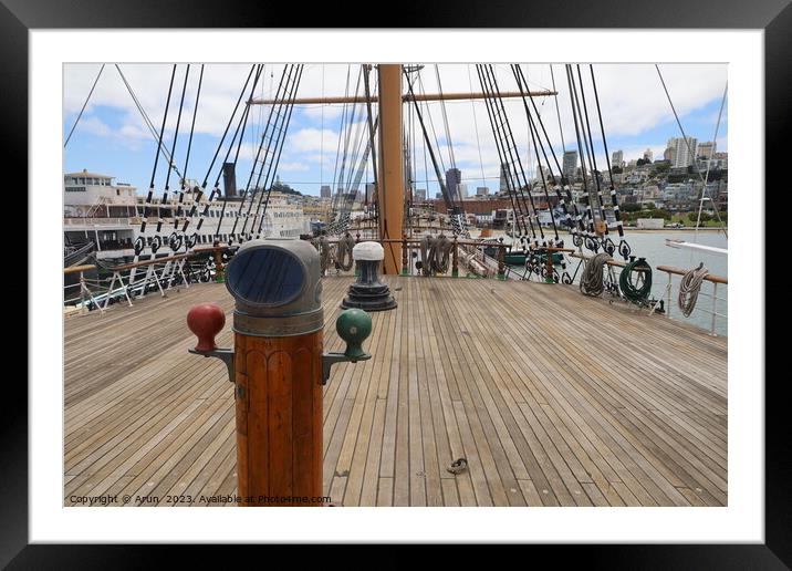 Maritime Museum of San Francisco California Framed Mounted Print by Arun 