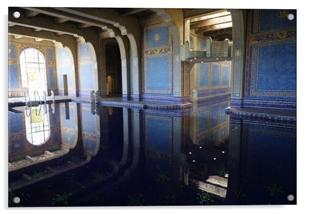 Hearst Castle in San Simeon California Acrylic by Arun 